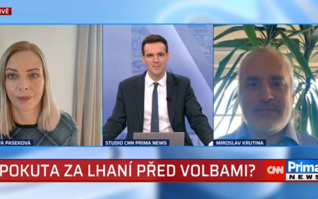 CNN Prima News, Miroslav Krutina k pokutám za lhání před volbami